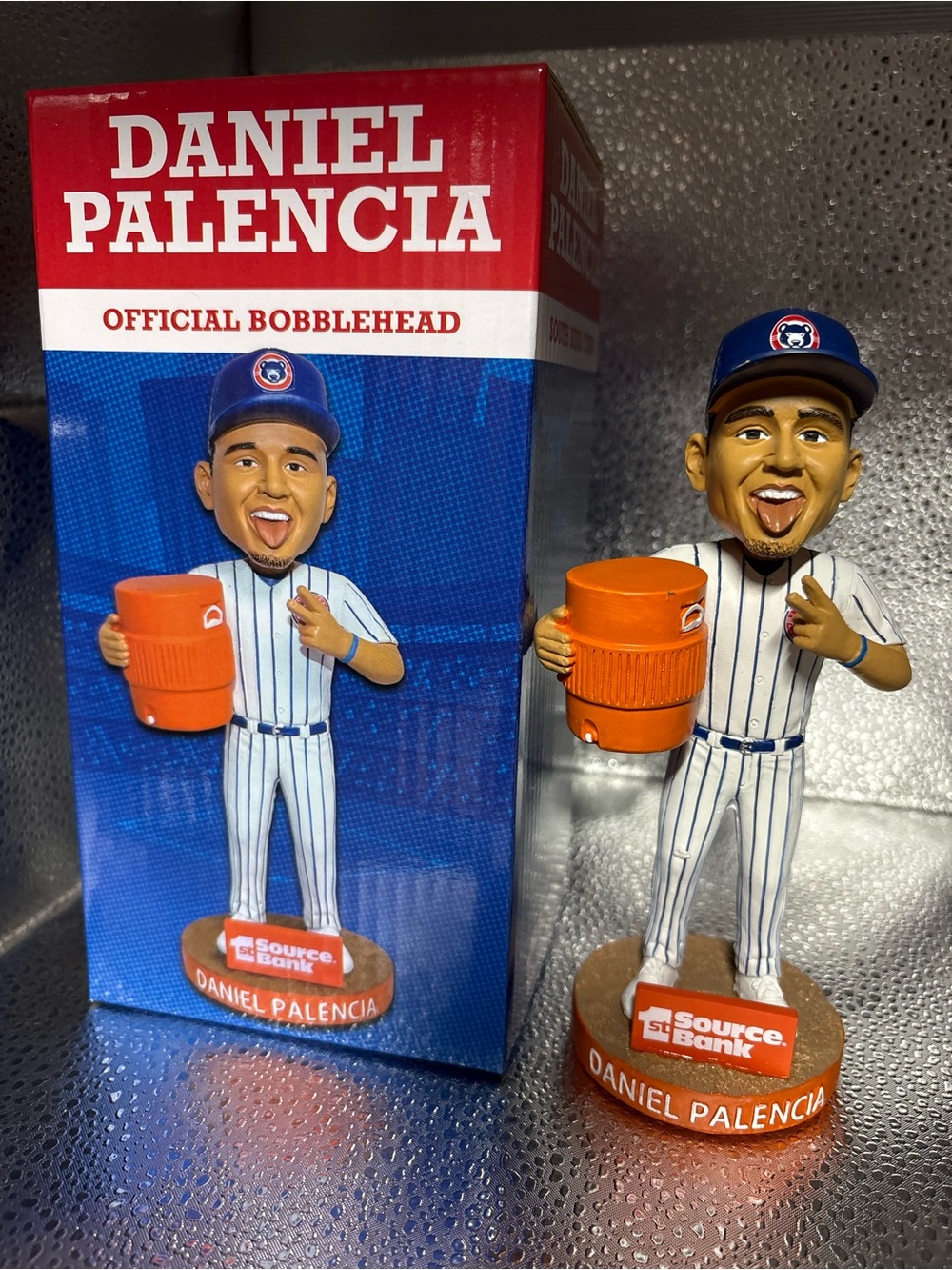 Daniel Palencia water cooler dump Bobblehead - south bend cubs. 2026 SGA NIB